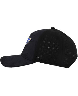 Men's Black St. Louis Blues Valin Camo Super Tech Vented Adjustable Hat