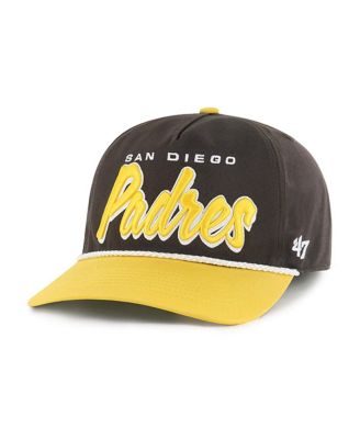 Men's Brown San Diego Padres Drop Shadow Rope Hitch Adjustable Hat