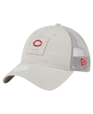 New Era - Women's Light Beige Cincinnati Reds Square Stitch 9TWENTY Adjustable Hat