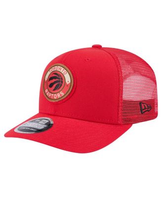 New Era - Men's Red Toronto Raptors Victory Grove Circle Patch 9SEVENTY Adjustable Hat