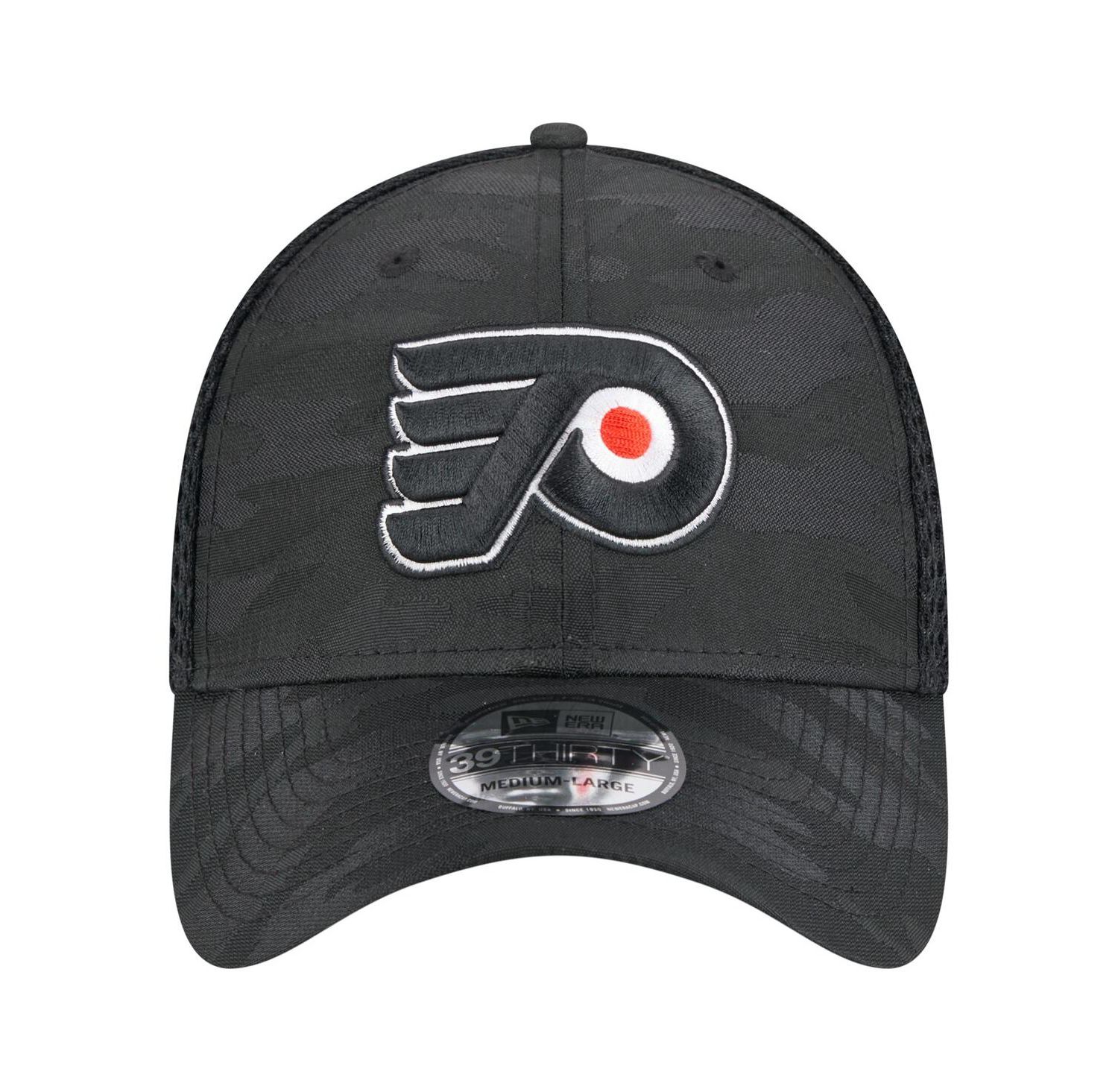 Men's Black Philadelphia Flyers Active Subtle Camo 39THIRTY Flex Hat