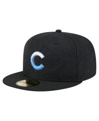 New Era - Men's Black Chicago Cubs Tonal Koi 59FIFTY Fitted Hat