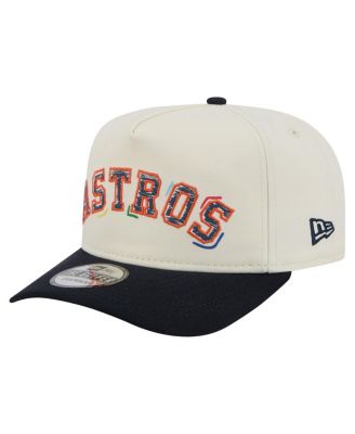 New Era - Men's White Houston Astros Team Scribble Golfer Adjustable Hat