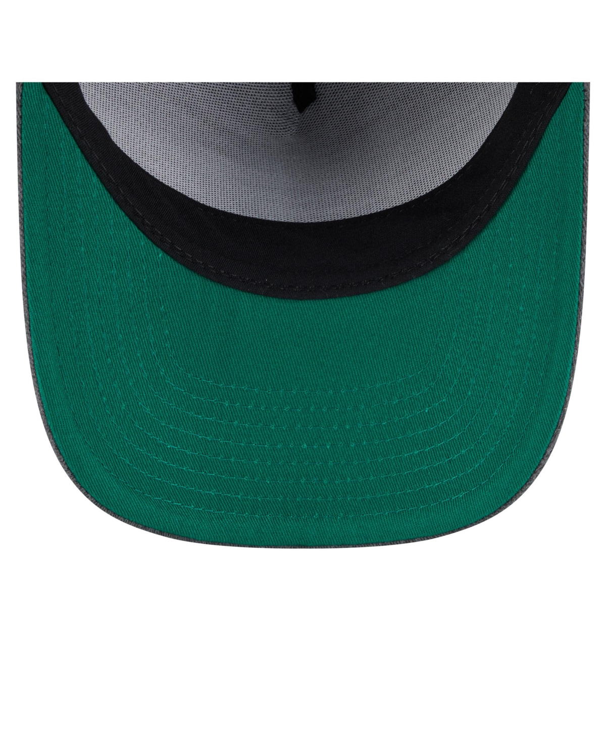 New Era Men's Charcoal Detroit Red Wings Throwback Washed A-Frame Pre-Curved 9FIFTY Snapback Hat
