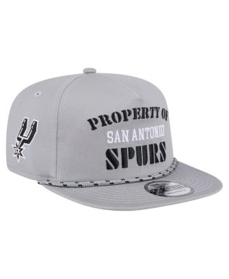 New Era - Men's Gray San Antonio Spurs Throwback Property Of Golfer Snapback Hat