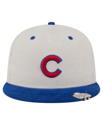 Men's Cream/Royal Chicago Cubs Two-Tone Corduroy 59FIFTY Fitted Hat
