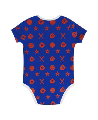 Baby Boys and Girls 2-Piece Blue New York Mets On Deck Diaper Cover Set