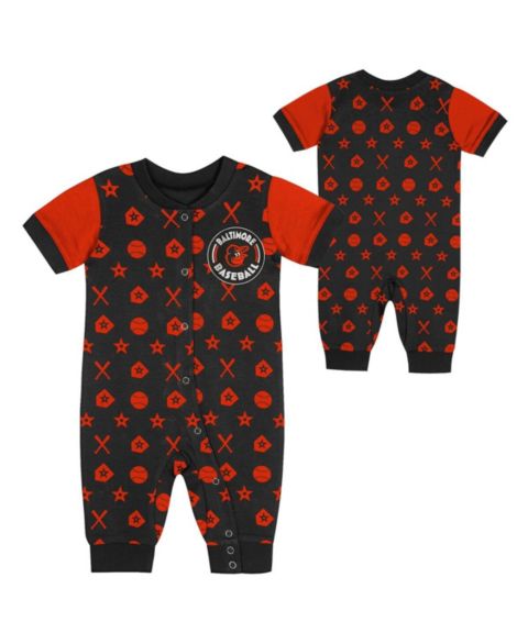 Шорты Outerstuff Black Baltimore Orioles Hard 90 Coveralls для мальчиков-малышей