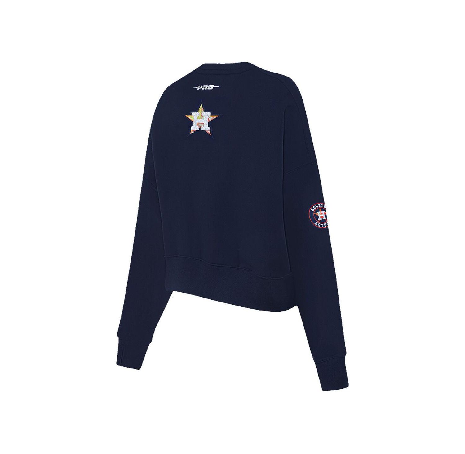Women's Navy Houston Astros Game Day Classics Crewneck Pullover Sweatshirt