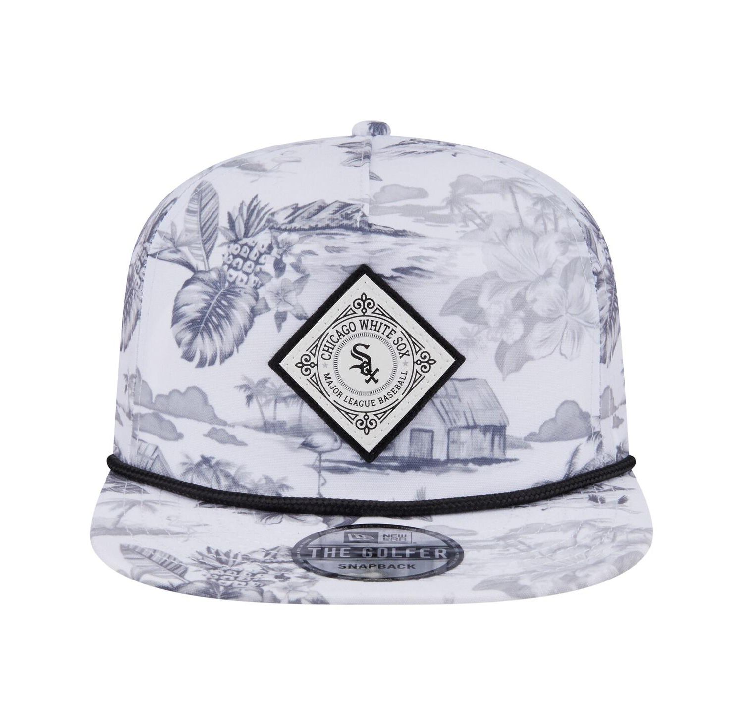 Men's White Chicago White Sox Printed Island Golfer Snapback Hat