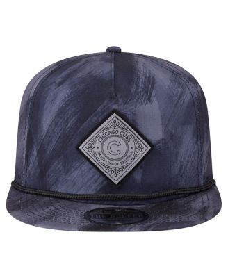 Men's Navy Chicago Cubs Printed Golfer Snapback Hat