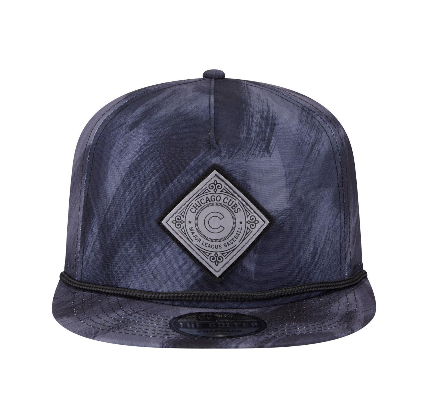 Men's Navy Chicago Cubs Printed Golfer Snapback Hat