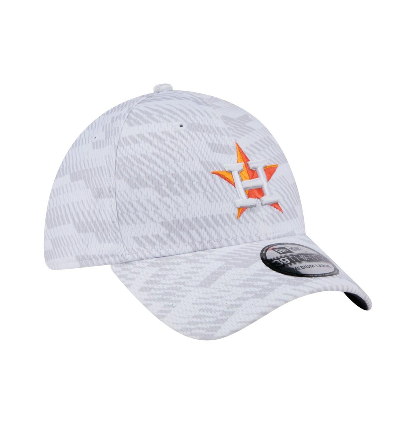Мужской головной убор New Era White Houston Astros Graded 39THIRTY Stretch Fit Hat — фото 3
