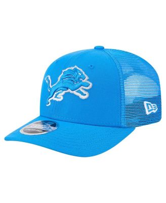New Era - Men's Blue Detroit Lions Main Trucker 9SEVENTY Stretch-Snap Hat