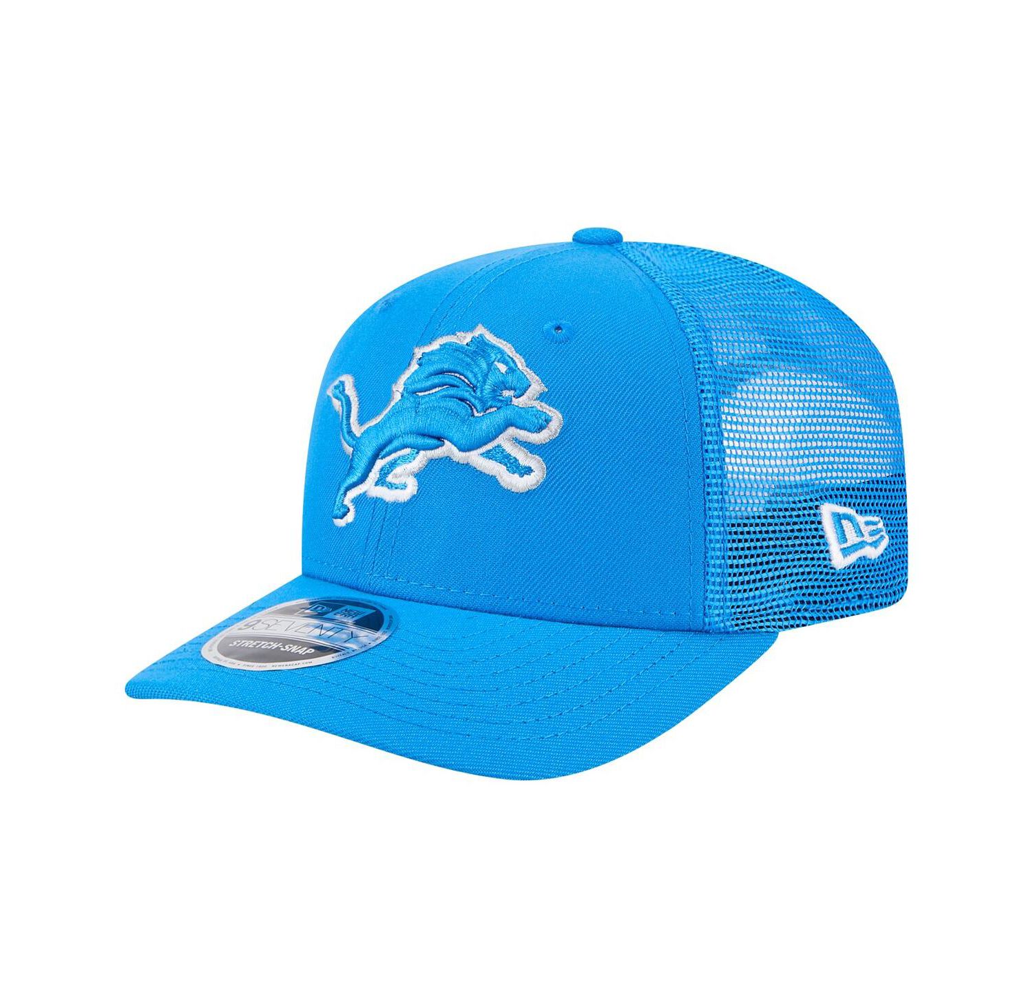 Men's Blue Detroit Lions Main Trucker 9SEVENTY Stretch-Snap Hat
