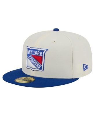 New Era - Men's White New York Rangers Chrome Two-Toned 59FIFTY Fitted Hat