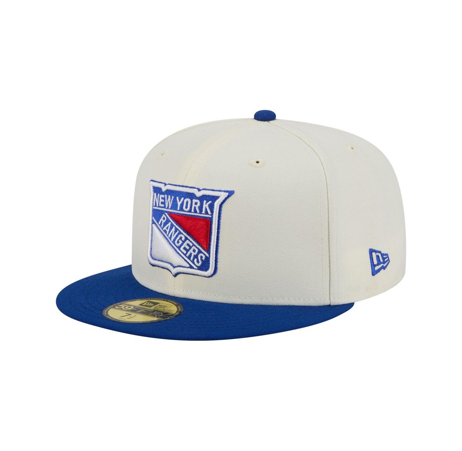 Men's White New York Rangers Chrome Two-Toned 59FIFTY Fitted Hat