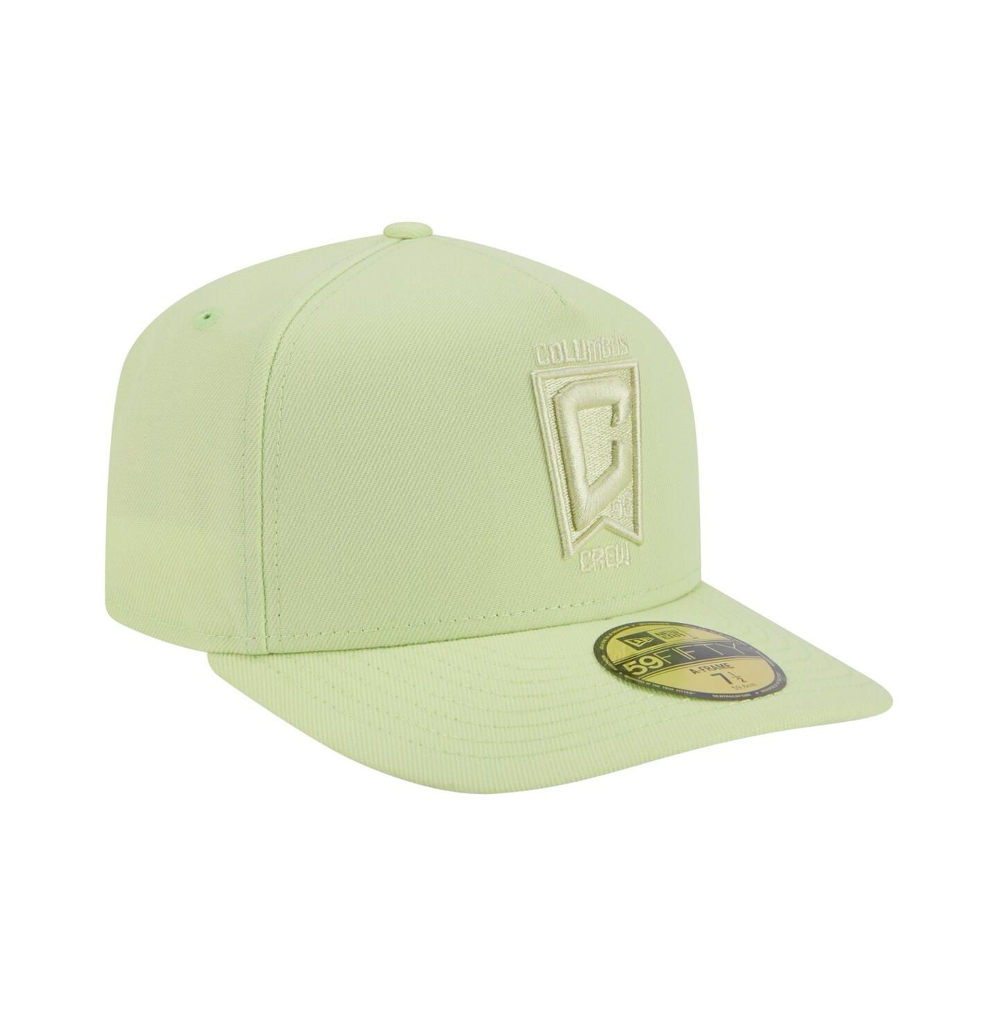 Мужские головные уборы New Era Green Columbus Crew Color Pack A-Frame 59FIFTY Fitted Hat — фото 3