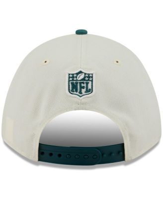 Men's Cream/Midnight Green Philadelphia Eagles 2025 NFL Draft 9FORTY A-Frame M-Crown Adjustable Hat