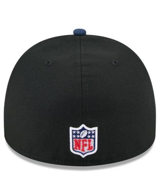 Men's Black/Navy Dallas Cowboys 2025 NFL Draft On Stage A-Frame 59FIFTY Fitted Hat