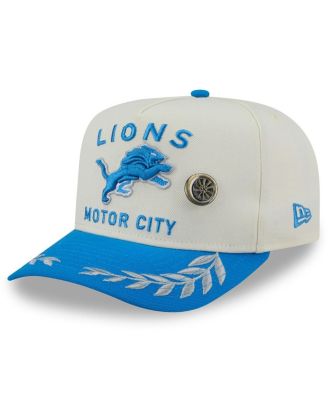 New Era - Men's Cream/Blue Detroit Lions 2025 NFL Draft A-Frame 59FIFTY Fitted Hat