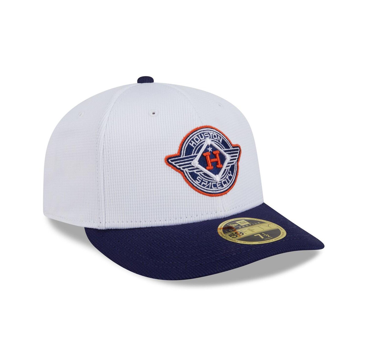 Men's White/Navy Houston Astros 2025 City Connect Batting Practice Low Profile 59FIFTY Fitted Hat