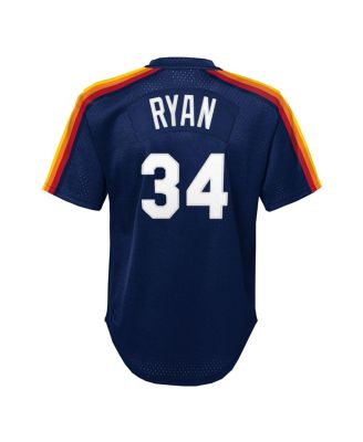 Toddler Nolan Ryan Navy Houston Astros Throwback Mesh Batting Practice Jersey