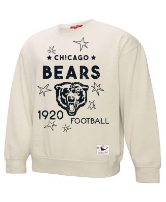 Women's Cream Chicago Bears Shooting Stars Pullover Sweatshirt
