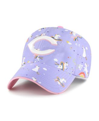 Big Girls Lavender Cincinnati Reds Unicorn Clean Up Adjustable Hat