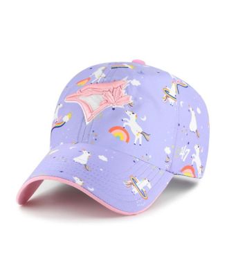 Big Girls Lavender Toronto Blue Jays Unicorn Clean Up Adjustable Hat