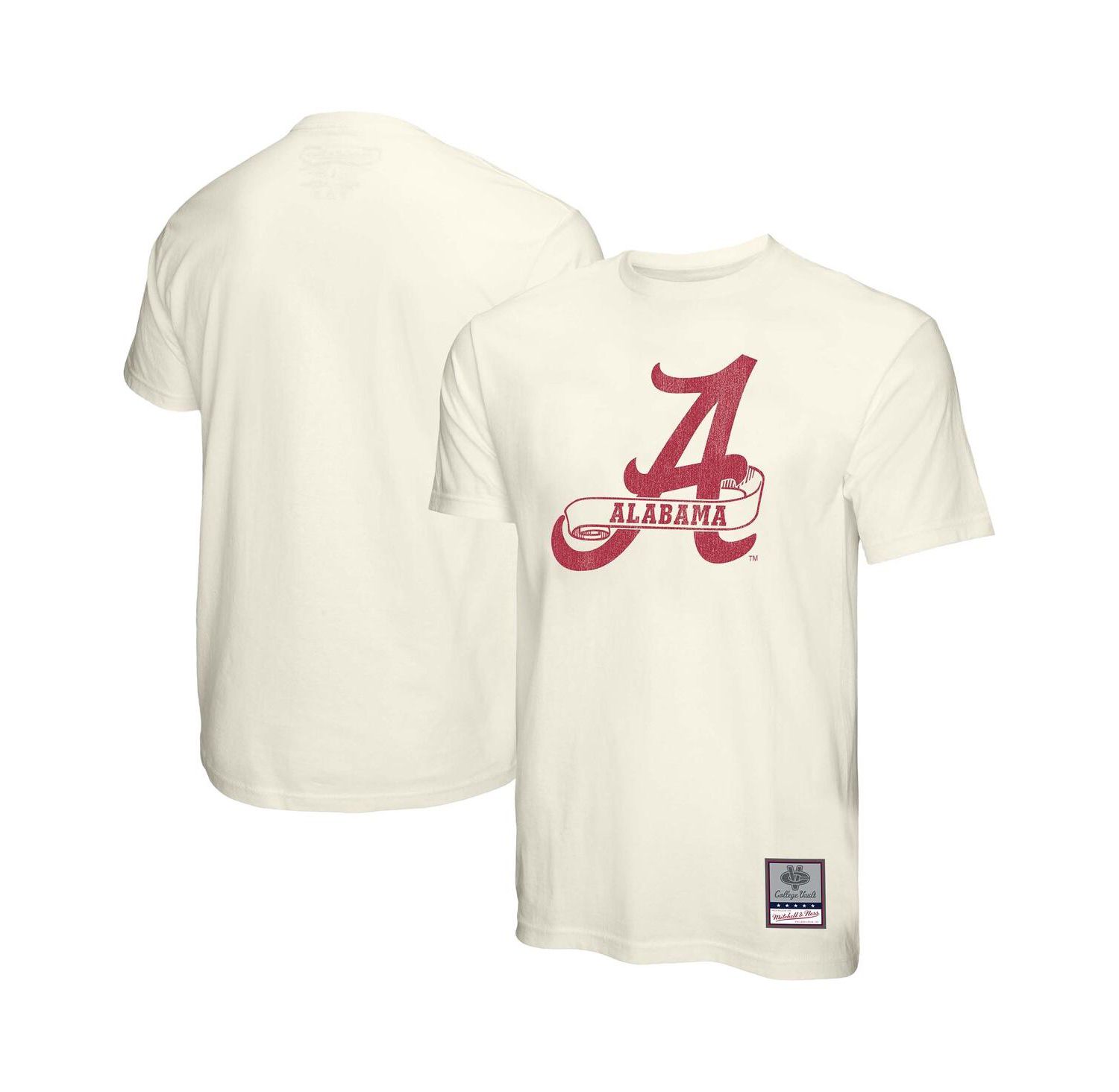 Men's Cream Alabama Crimson Tide Vintage Tone T-Shirt