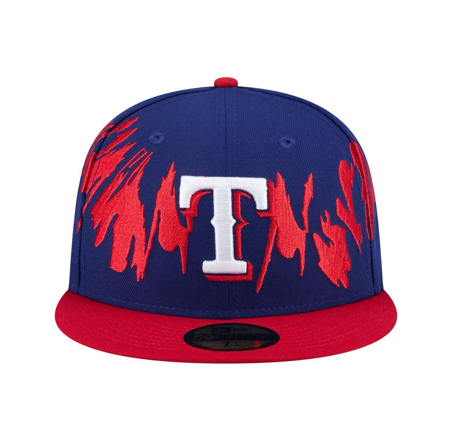 Men's Royal/Red Texas Rangers Retro Pattern 59FIFTY Fitted Hat