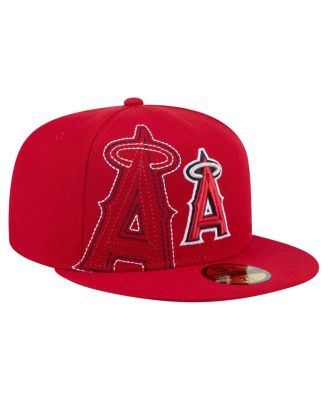 New Era - Men's Red Los Angeles Angels Yarn Stitch 59FIFTY Fitted Hat