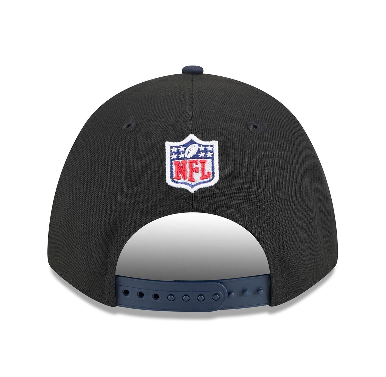 Men's Black/Navy Dallas Cowboys 2025 NFL Draft 9FORTY A-Frame M-Crown Adjustable Hat