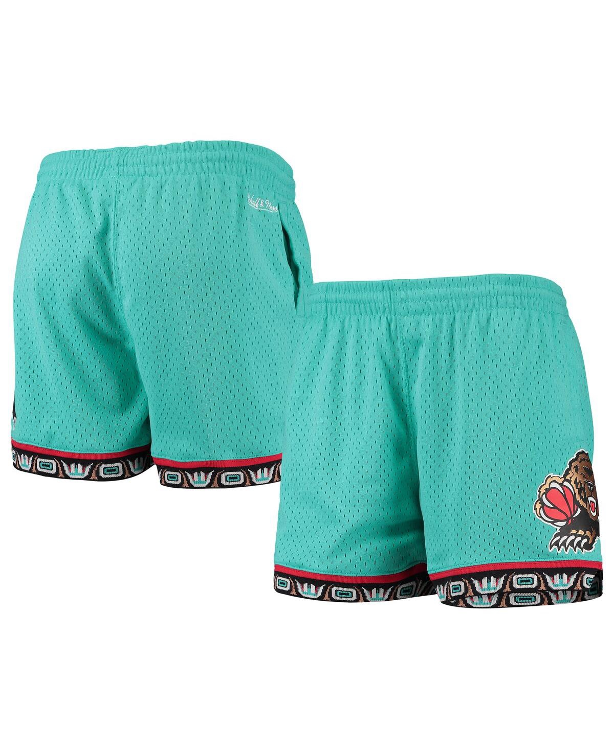 Women's Turquoise Vancouver Grizzlies Hardwood Classics Jump Shot Shorts - Turquoise