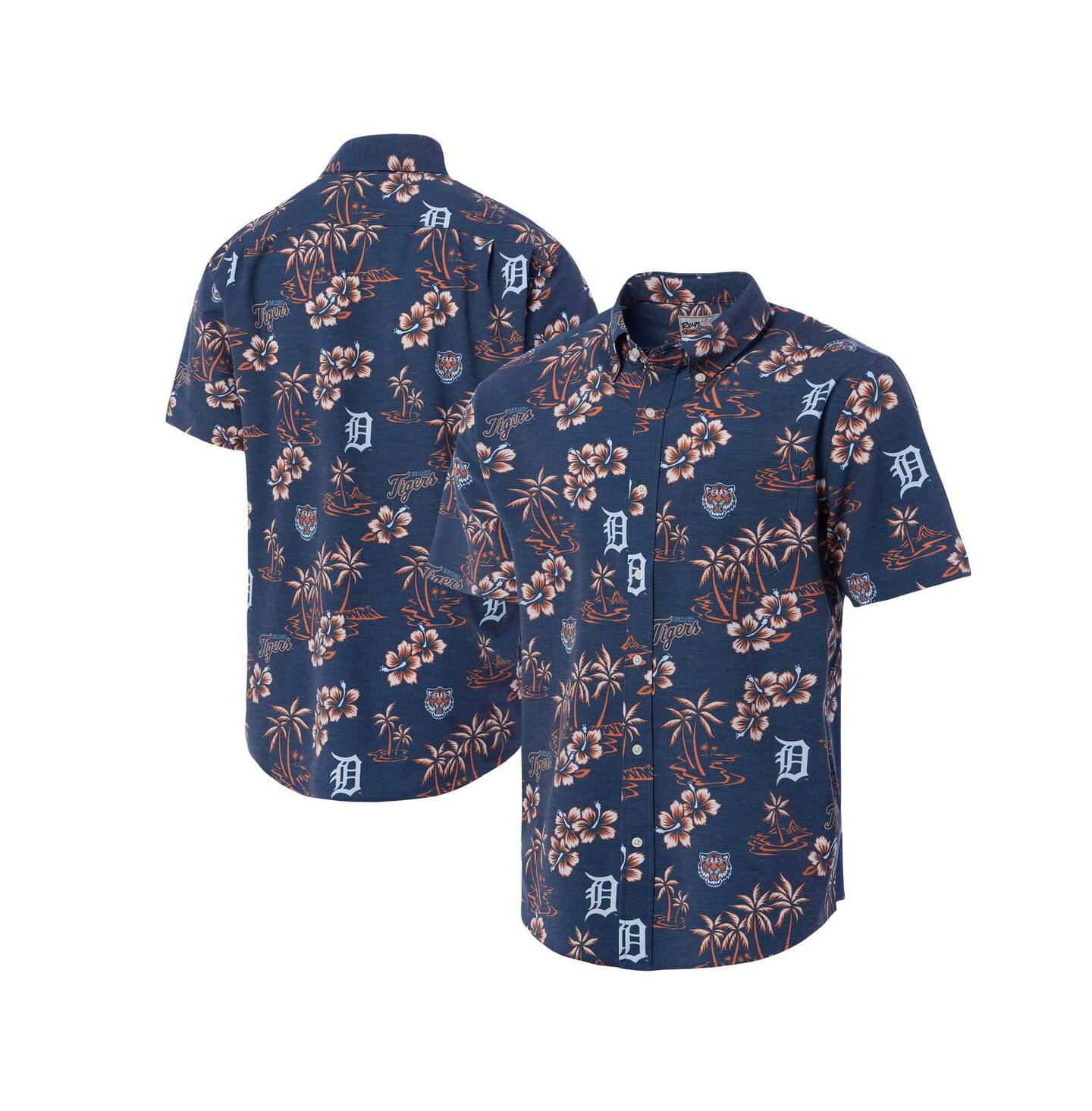 Мужская рубашка Reyn Spooner Navy Detroit Tigers Kekai Button-Down — фото 1