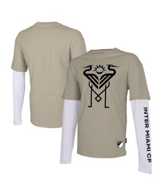 Stadium Essentials - Men's Tan Inter Miami CF Status Long Sleeve T-Shirt