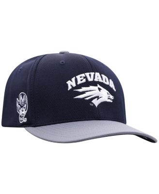 Top of the World - Men's True Navy Nevada Wolf Pack Reflex Fitted Hat