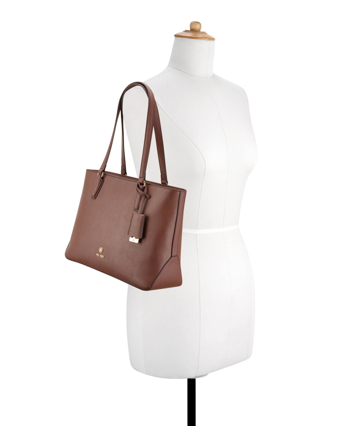 Nine West Lakelyn Large Tote Bag In Mahogany