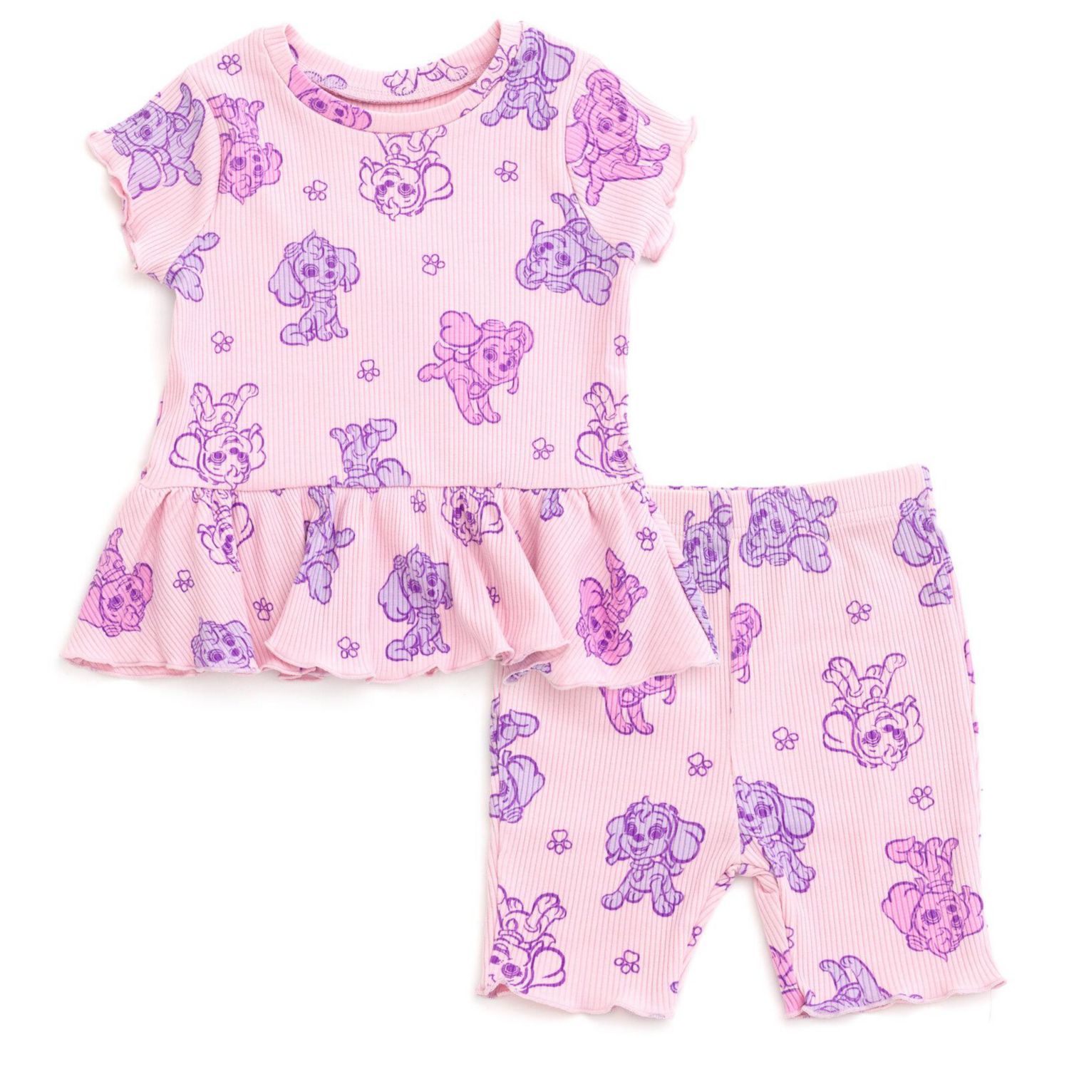 Little Girls Skye 2-Piece Tee and Bike Shorts Set