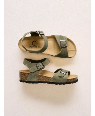 Low Wedge Dbl Buckle Sandal