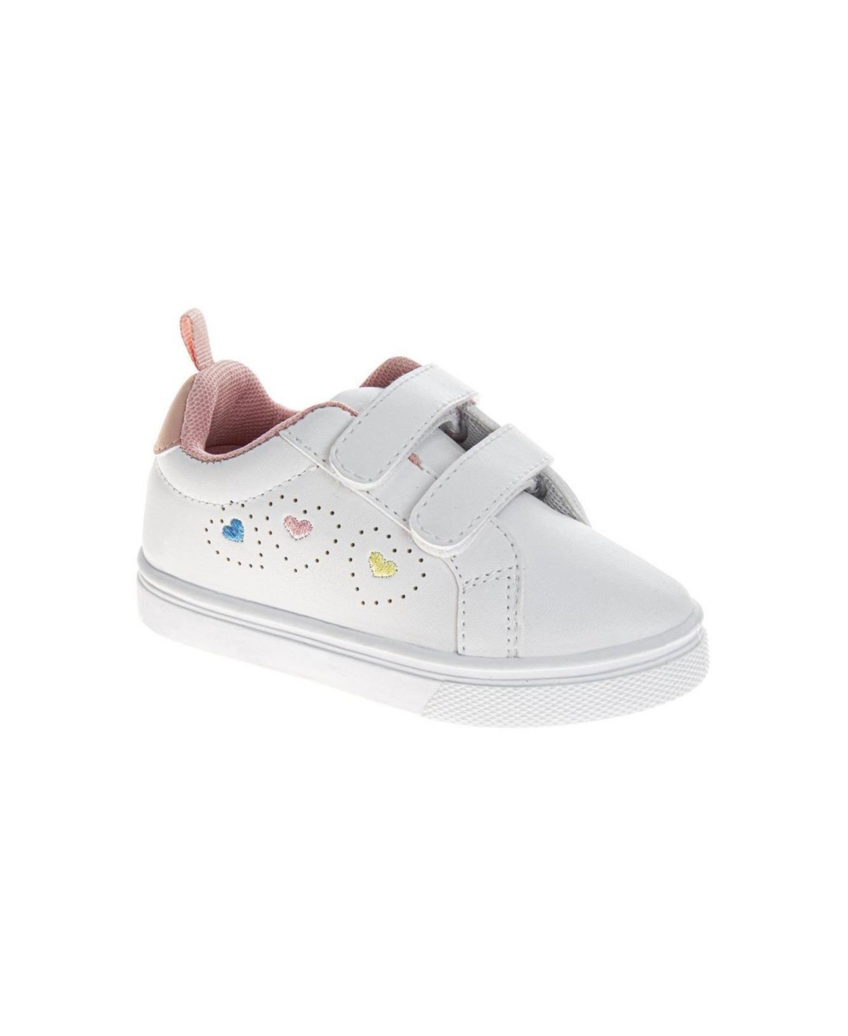 Laura Ashley Toddler Girls Heart Pattern Sneakers In White
