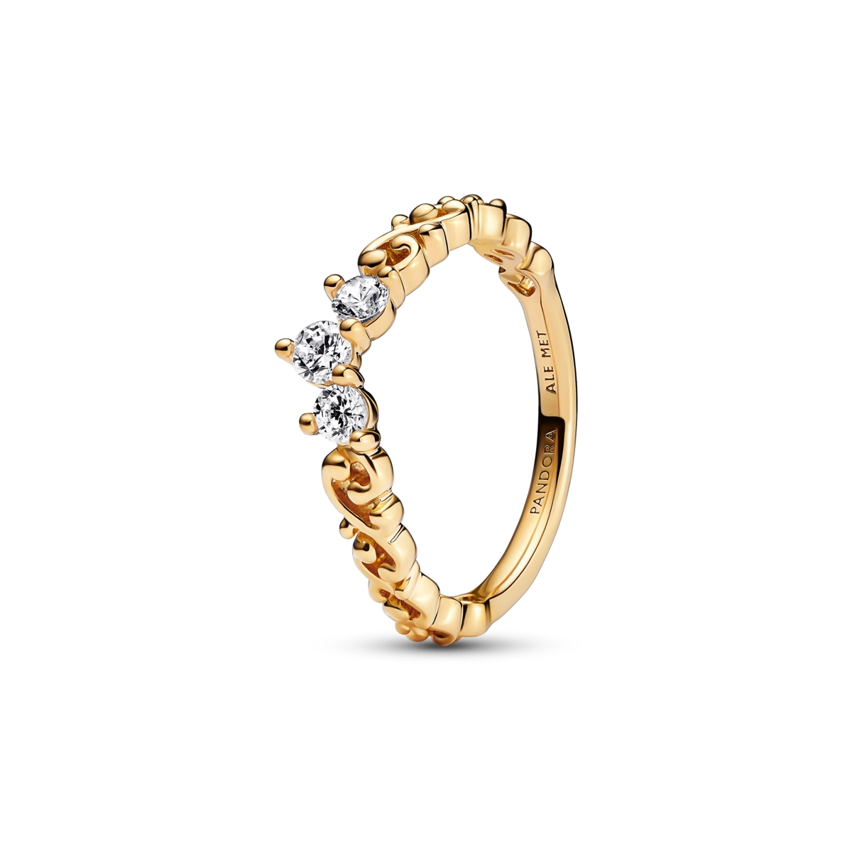 Pandora Gold-plated Disney Beauty And Beast Rose Ring In Gold