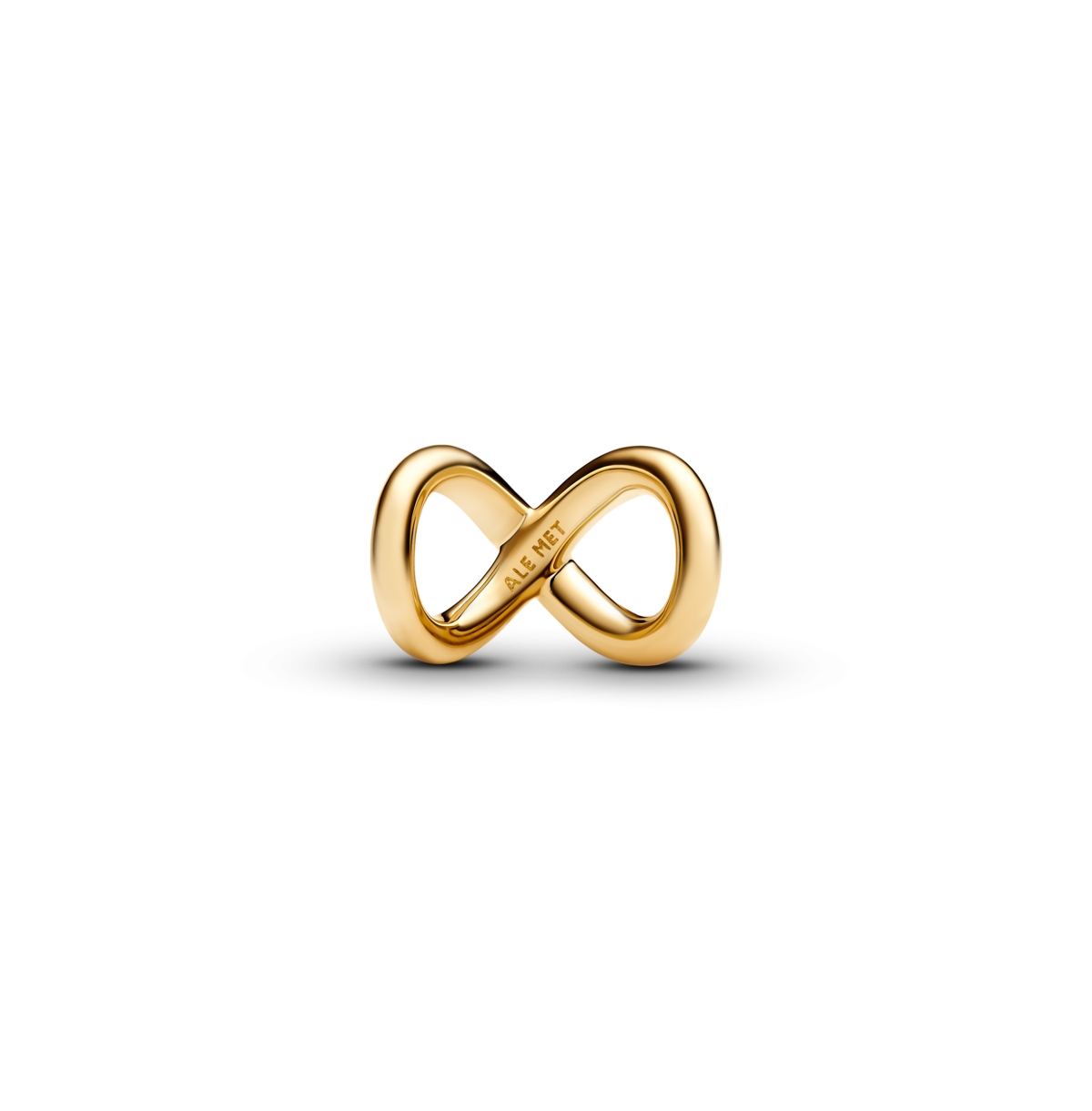 Pandora Gold-plated Forever Always Infinity Charms In Gold