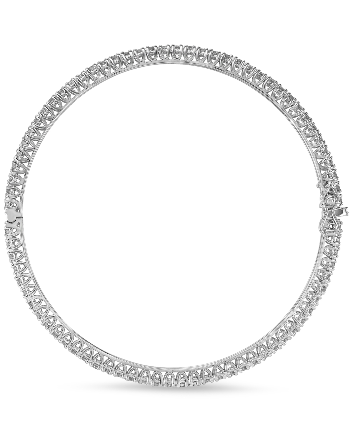 Macy's Diamond Bangle Bracelet (4 Ct. T.w.) In 14k White Gold