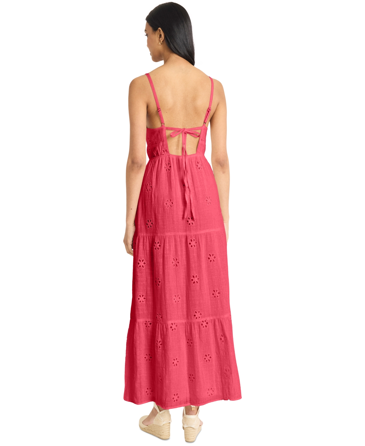 The Good Journey Eyelet Cotton Midi Sundress