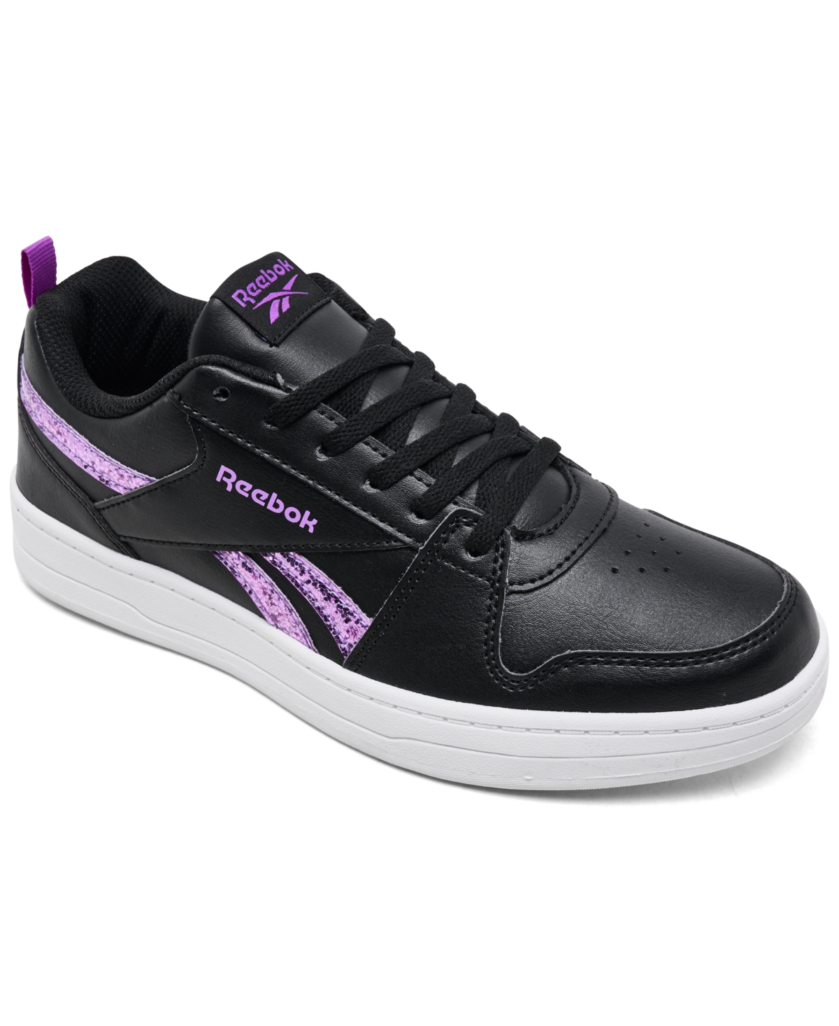 Reebok Girls Royal Prime 2.0 Casual Sneakers From Finish Line In Black,purple,white
