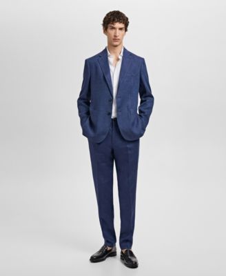 Men's Salerno Linen Slim-Fit Suit Pants