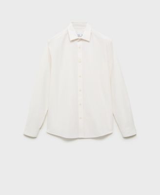 Men's Slim-Fit Striped Seersucker Shirt