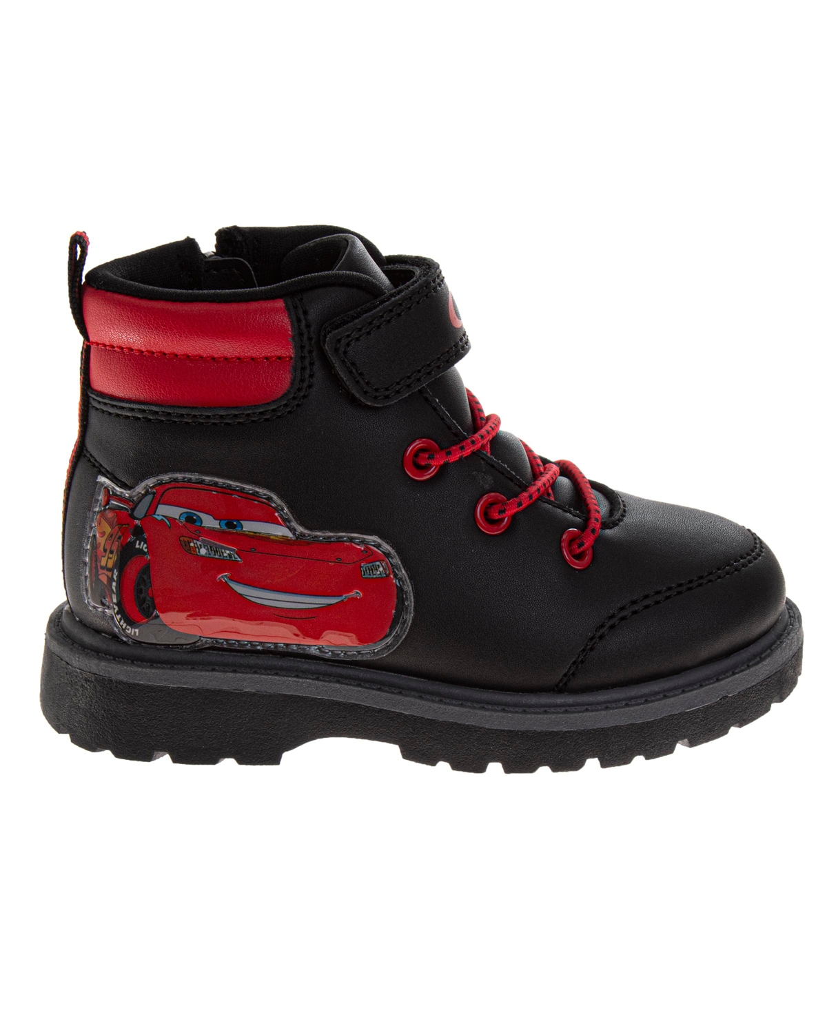 Disney Toddler Boys Cars Hook And Loop Casual Boots In Black
